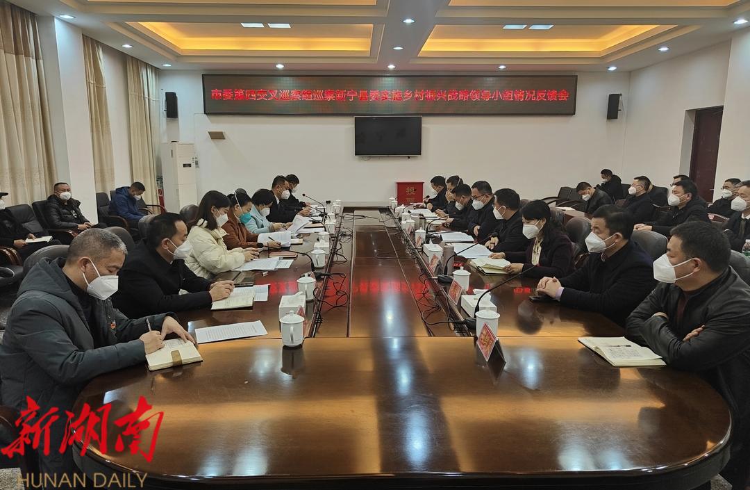 市委第四交叉巡察组向新宁县委实施乡村振兴战略领导小组情况反馈巡察情况_邵阳头条网